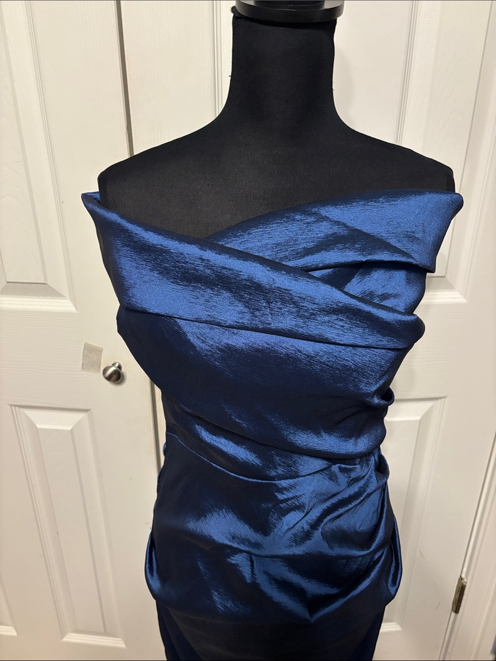 Xscape Off The Shoulder Taffeta Gown - Picture 3 of 12